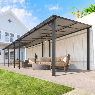 AECOJOY Wall Mounted Gazebos Pergola Gazebo Awnings for Backyard