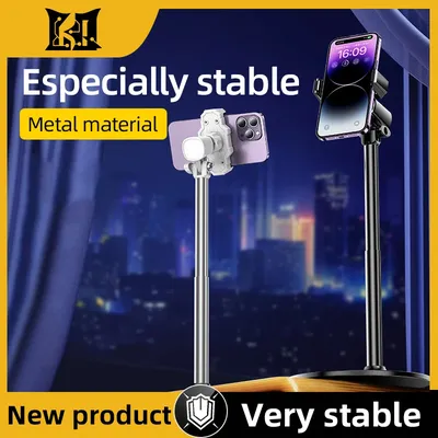 Universal Live Streaming Mobile Phone Stand Desktop Adjustable Height And Telescopic Desktop Live