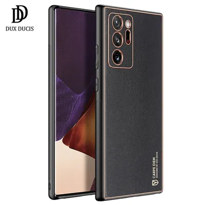 For Samsung Galaxy Note 20 Ultra Case Shockproof PU+TPU Protective Cover for Galaxy S21 S22 Ultra Galaxy Note 20 케이스 Dux Ducis