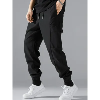 Men's slacks, spring and autumn thin outdoor pants, youth sportswear, hiking pants, multi-pocket