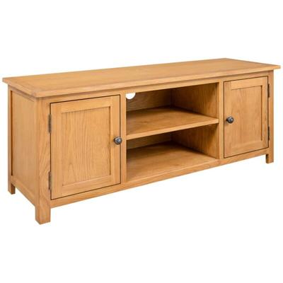 Vidaxl - TV-Schrank 110x35x44 cm Massivholz Eiche