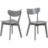 Chaises scandinaves en bois laqué (lot de 2) - leta