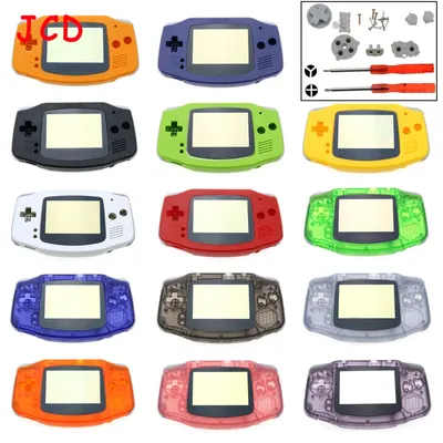 JCD DIY Kunststoff Gehäuse Shell Fall Abdeckung Für GBA Spielkonsole Shell W/Taste Kit Bildschirm Image