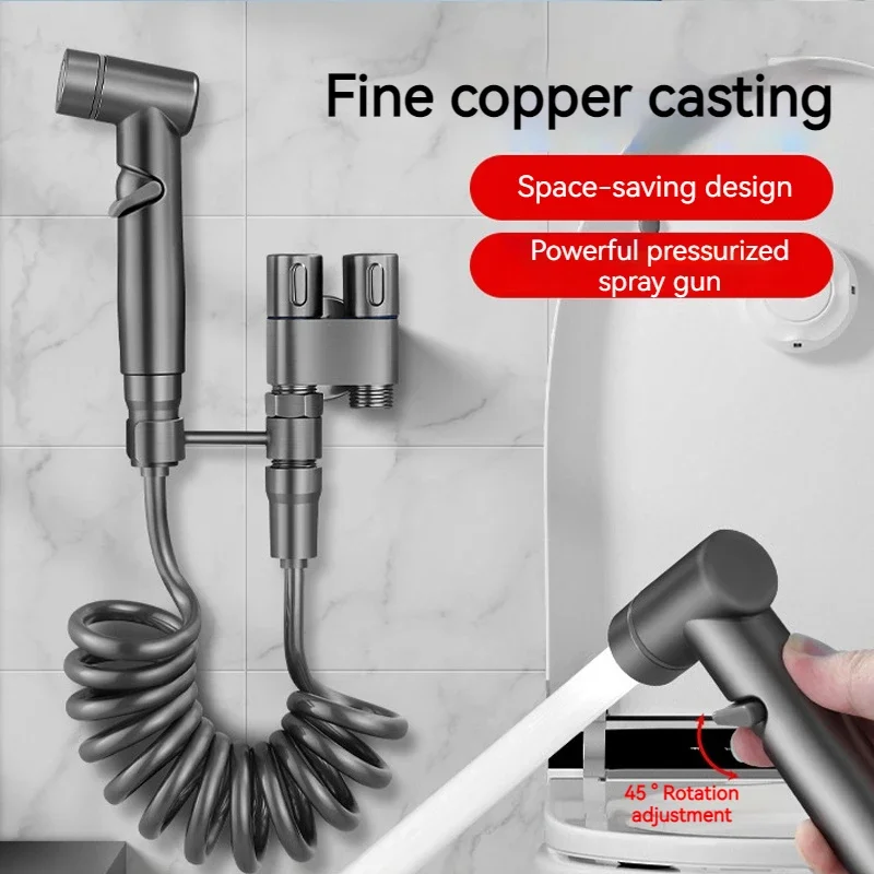Bidet Spritzpistole Set Hochdruck Handheld Tragbare Bidet Spritzpistole für Badezimmer Reinigung Frauen Waschen Badezimmer Zubehör