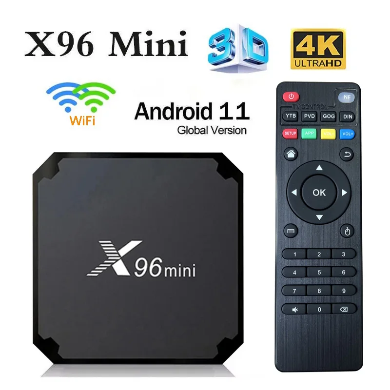 Original X96 Mini-TV-Box Android 11.0 CHIP H313 S Quad Core 2 GB 16 GB WiFi 4K UHD HDR 10 H.265 Multimedia-Player Set-Top-Box Image