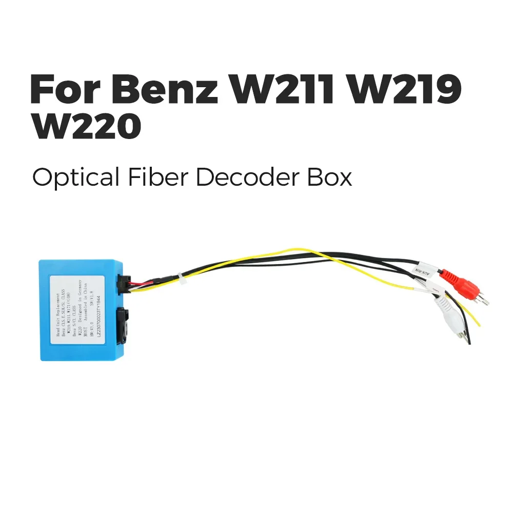 Glasfaser-Decoder-Box für Mercedes Benz W211 W219 W220 W171 Cls Slk Head Unit Sound-Ausgang Android Radio Autozubehör Image