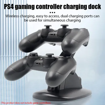 USB PS4 Ladest änder Station Cradle Controller Ladegerät Dock LED Dual für Sony Playstation 4 PS4 / Image
