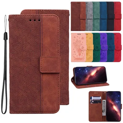 Stand Flip Wallet Case für Samsung Galaxy Note 8 9 10 Lite plus 20 20 Ultra Xcover 7 Quantum 2 Xcover 5 Telefon abdeckung