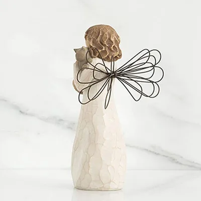 Engel Statue Freundschaft Gebet Engel Statue Hund und Katze Gedenk Haustier verloren Geschenk Gedenk Image