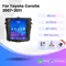 2 din für Tesla-Stil Autoradio für Toyota Corolla E140 E150 2012-2015 Carplay Android Auto Stereo Auto Multimedia GPS Navigation Auto GPS Multimedia Radio, 8-Kern DSP ohne DVD Player, 2Din Stereo