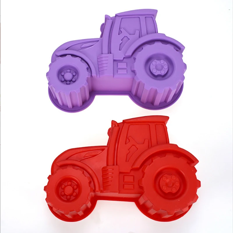 Antihaft-Silikon Traktor Form Kuchen form Kuchen Backwerk zeug Silikon Kuchen form Back geschirr für Kuchen, Jello, Gelatine, Brot
