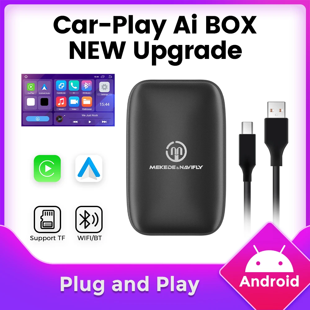 Eingebaute Netflix Youtube Streaming Android Ai Box Wireless Carplay Android Auto für Toyota Volvo Benz Kia VW Peugeot Ford Nissan Image