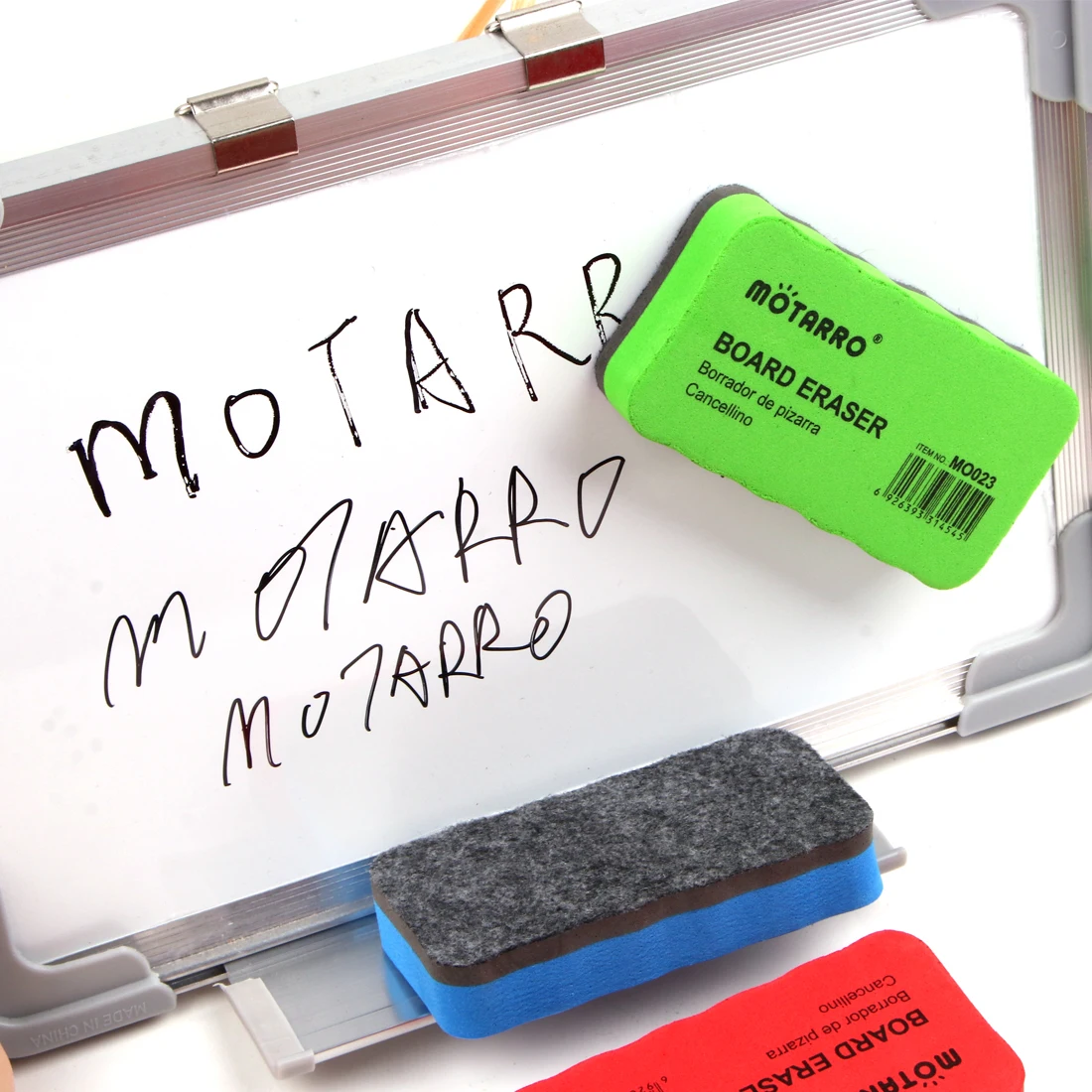 MOTARRO 1 Stück Kawaii magnetische Whiteboard-Radiergummis, trocken abwischbarer Marker, Whiteboard-Reiniger, Schule, Bürobedarf, Größe 108 mm x 56 mm x 20 mm Image
