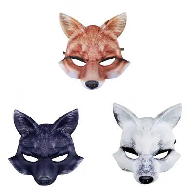 Halloween Cosplay Maske elegante Masken Karneval Mascara Requisiten Eva Half Face Cover Fuchs Maske Kleid Partys Dekoration Image
