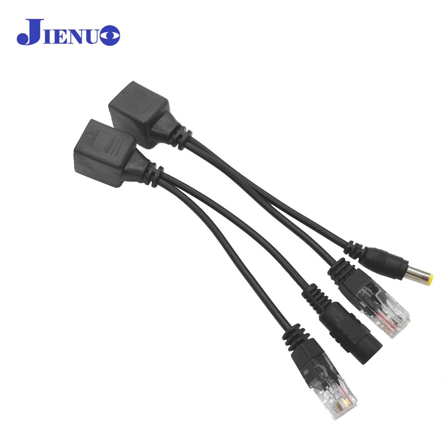 JIENUO POE Adapterkabel RJ45 Injektor Splitter Netzwerk Power over Ethernet PoE Adapter Injektor Splitter Kit Image
