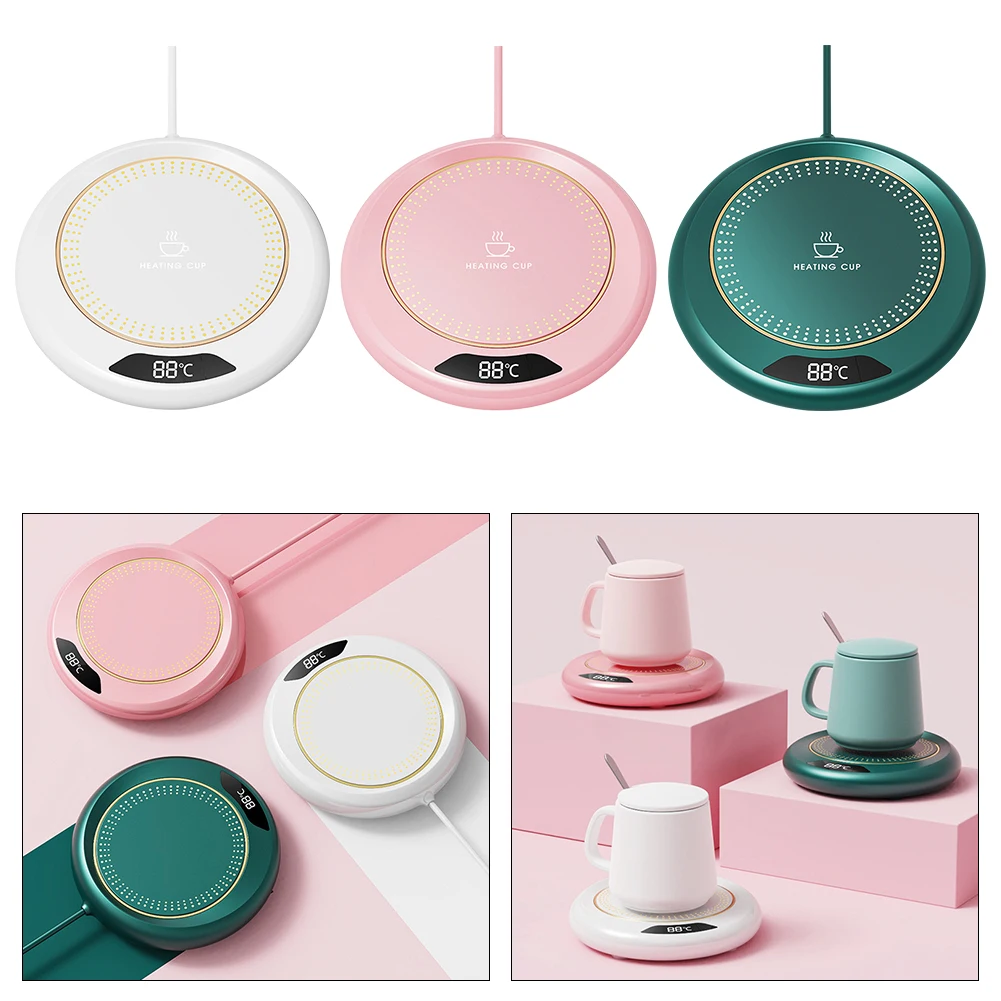 Kaffeetassenwärmer, automatische Abschaltung, elektrischer Kaffeewärmer, USB-Stecker, Thermostat, Untersetzer, intelligenter Kaffeetassenwärmer für Reisen, Büro