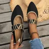 Damen Ballerinas Freizeit schuhe Low Heel Barfuß elegante Frau Turnschuhe socofy bequeme spitze Zehen auf Angebot kostenlosen Versand
