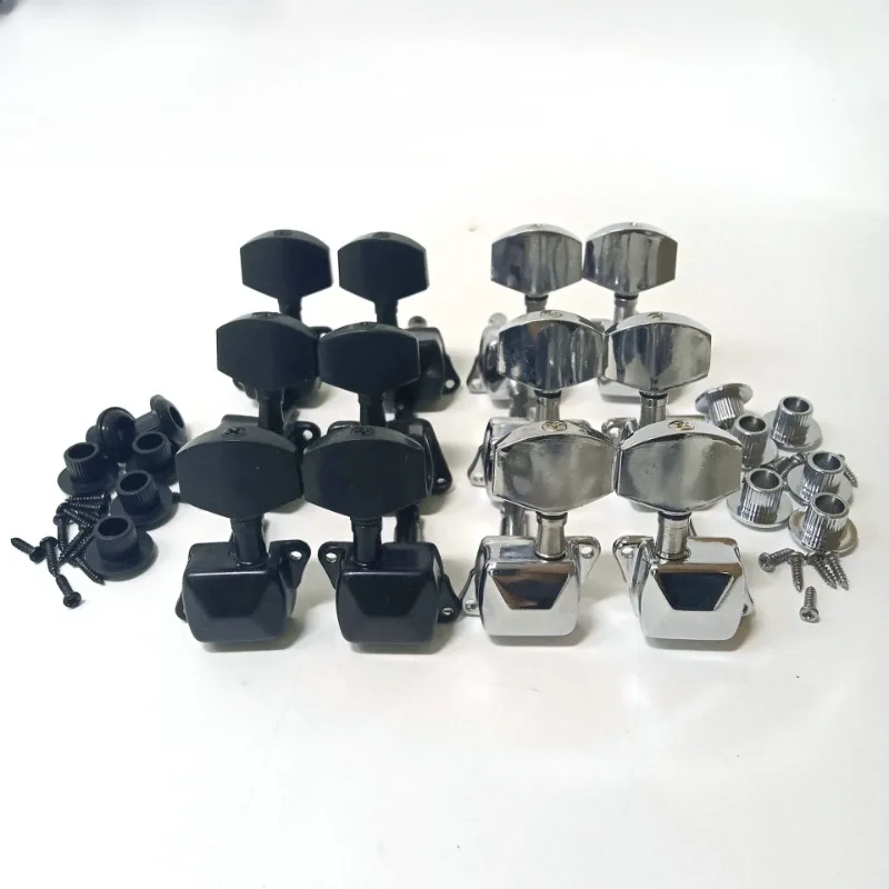 6 teile/satz Gitarre String Tuning Pegs Gitarre String Taste Tuner Mechaniken 3 Links und 3 Rechts Instrument Gitarre Zubehör Image
