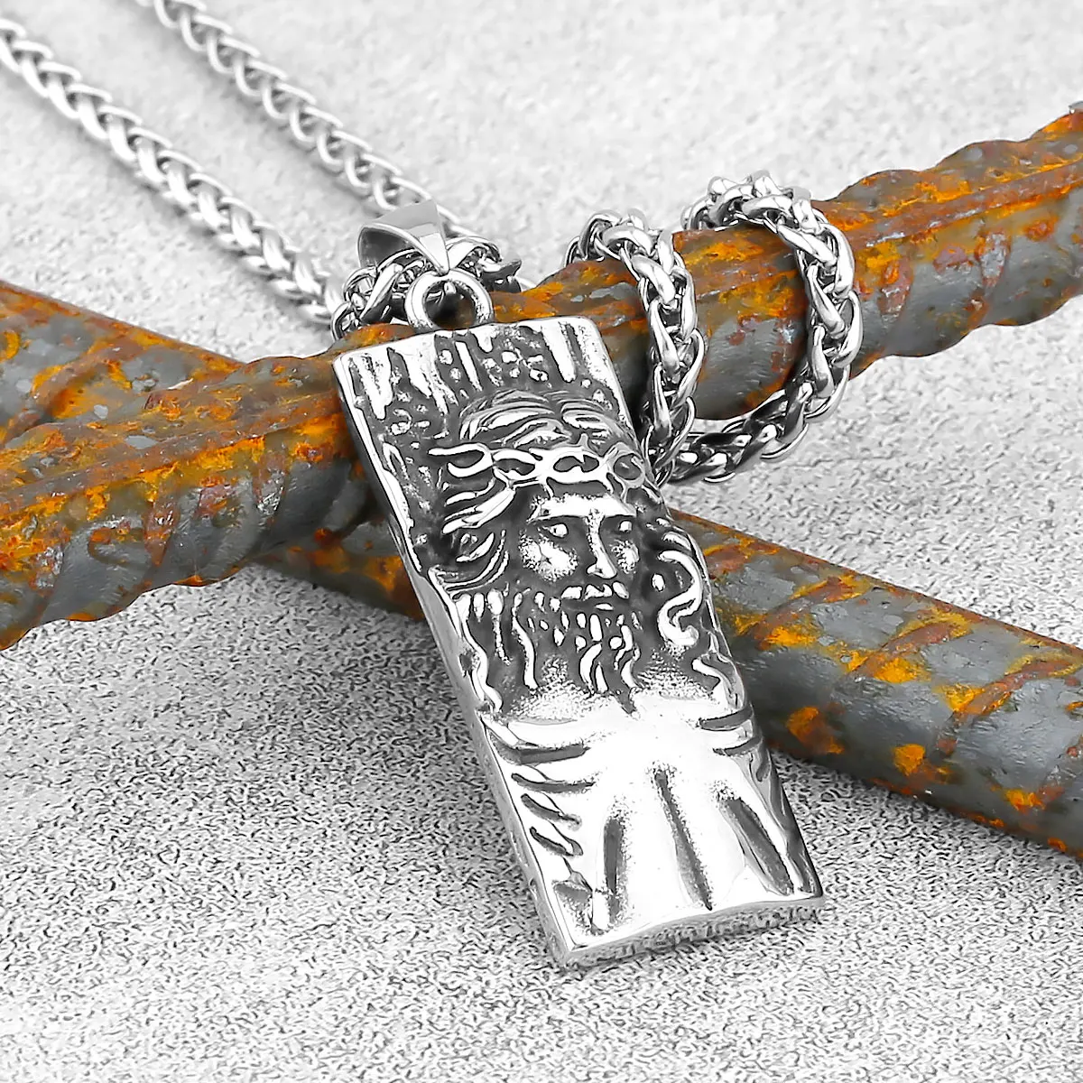 Krieger Schild Klassisches Design Kreative Retro Religiöse Wikinger Halskette Nordic männer Hip Hop Mode Dominierenden Anhänger Schmuck