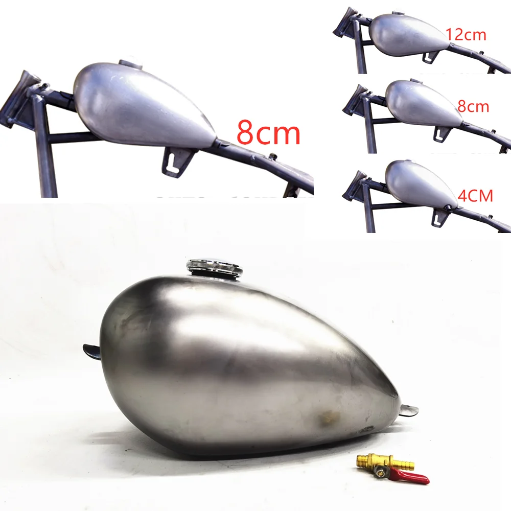 Für Harley Davidson Sportster XL 883 1200 48 Street Bob 2,1 Gal Universal 6L 7L 8L Motorrad Benzin Gas Kraftstoff Tank 4 CM 8 CM 12 CM