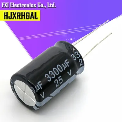 5PCS 25v3300uf 3300uf25v 13*26 25v 3300uf 13x26 Elektro-elektrolytkondensator Image