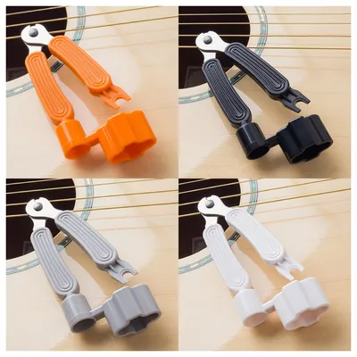 Gitarren saiten wickler string cutter steg pin puller 3 in 1 saiter wickler gitarre reparatur werkzeug schwarz