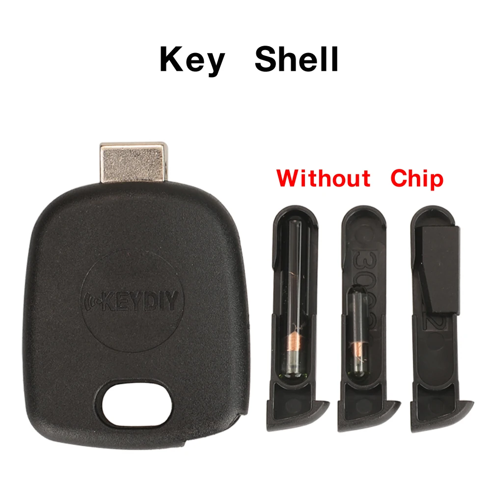 jingyuqin KEYDIY Universal Transponder Schlüsselgehäuse KD/VVDI Center Groove Blades Kopf mit Chip Halter Universal Auto Schlüssel Gehäuse Image