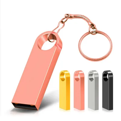 Metall-USB-Stick 32 GB 64 GB 128 GB Pen Drive High Speed 4G 8G 16G U Disk Pendrive USB-Gerät mit Image