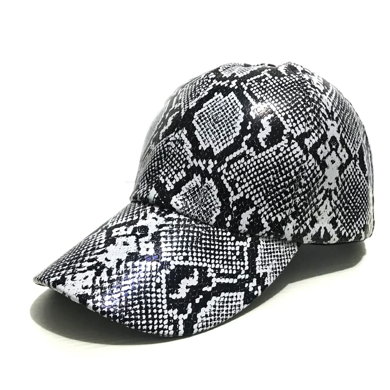 Baseballkappe mit Schlangenhaut-Aufdruck, verstellbar, hochwertige Papa-Trucker-Mütze, für Männer und Frauen, Anti-Sonnenblende, Sonnenkappen, Hip-Hop-Gorras, Unisex