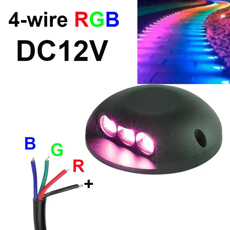 Wasserdicht 9w dc12v externe steuerung rgb led im freien boden garten weg boden unterirdisch begraben hof lampe spot landschafts licht Image