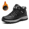Marke Männer Winter Schneeschuhe wasserdichte Leder Turnschuhe super warme Herren stiefel Outdoor männliche Wanderschuhe Arbeits schuhe Größe 38-47