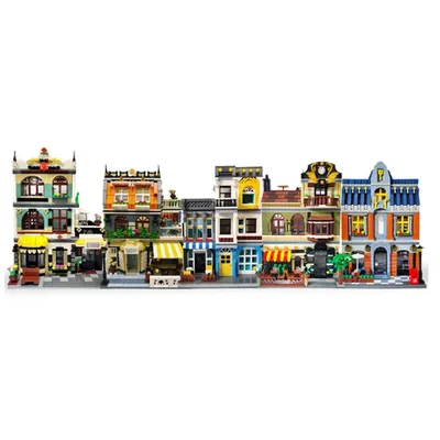 2022 neue Garten Hotel Cafe Restaurant Modell Stadt Street View Bausteine Spielzeug Kinderspiel zeug Image