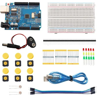 DIY elektronisches Starter kit für uno r3 Arduino Leiterplatte elektronik 12-in-1 programmier bare Image