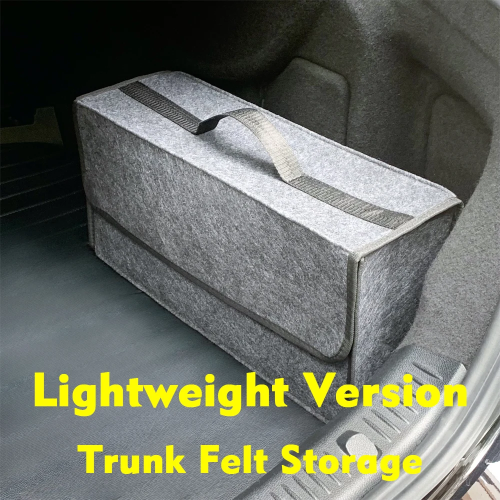 Filz Große Anti-Rutsch-Fach Boot Lagerung Organizer Werkzeug Auto Lagerung Tasche Auto Trunk Organizer Weiche Filz Lagerung Box Zubehör