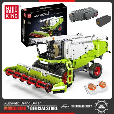 Schimmel König 17014 technischen Auto Baustein die Fernbedienung Harvester Modell Montage LKW Ziegel Spielzeug Kinder Weihnachts geschenk Image