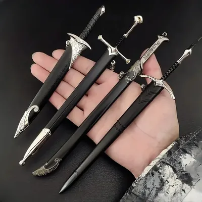 22 cm Middangeard Waffe Glamdring Aragorn Narthil Schwert Metall Katana Samurai Schwert Image