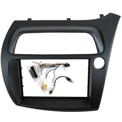 Für Honda Civic Double Din Fascia Radio Dvd Stereo Cd Panel Dash Montage Installation Trim Kit Gesicht Rahmen Lünette mit Draht Harne