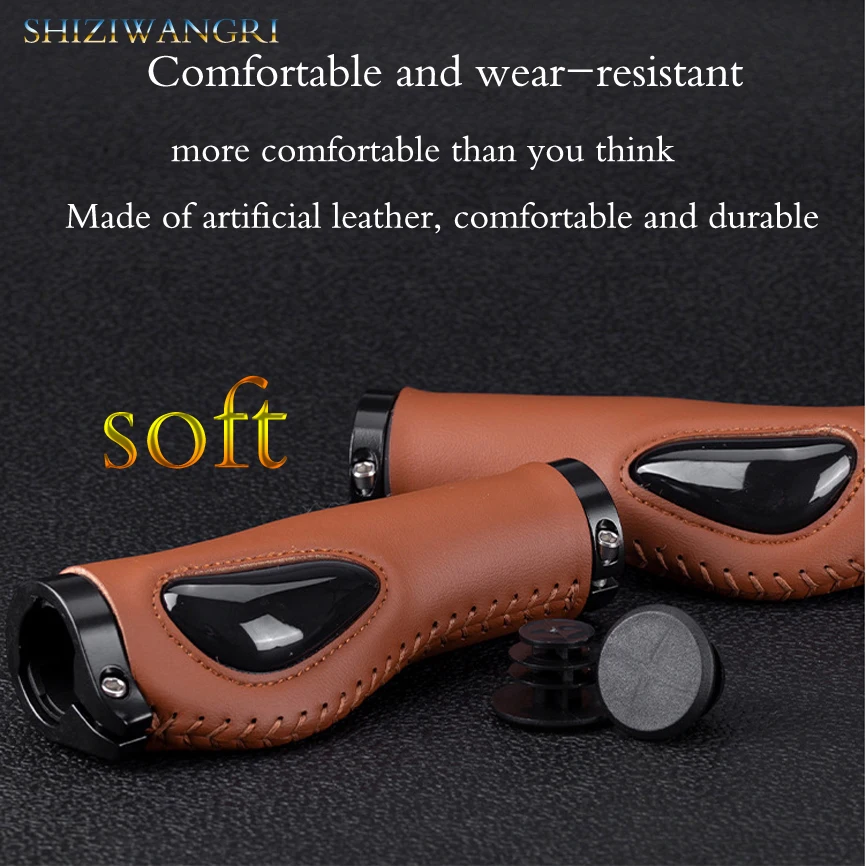 Bike Grip Fahrrad Zubehör Fahrrad Faser Leder Grip Bike Grip Mountainbike Anti-Slip Lenker Abdeckung Lenker Griffe