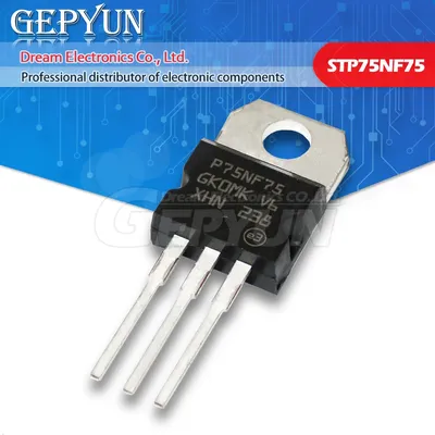 10 Stück STP75NF75 TO-220 P75NF75 75NF75 MOSFET N-Ch 75 Volt 80 Amp neuer MOS FET-Transistor Image