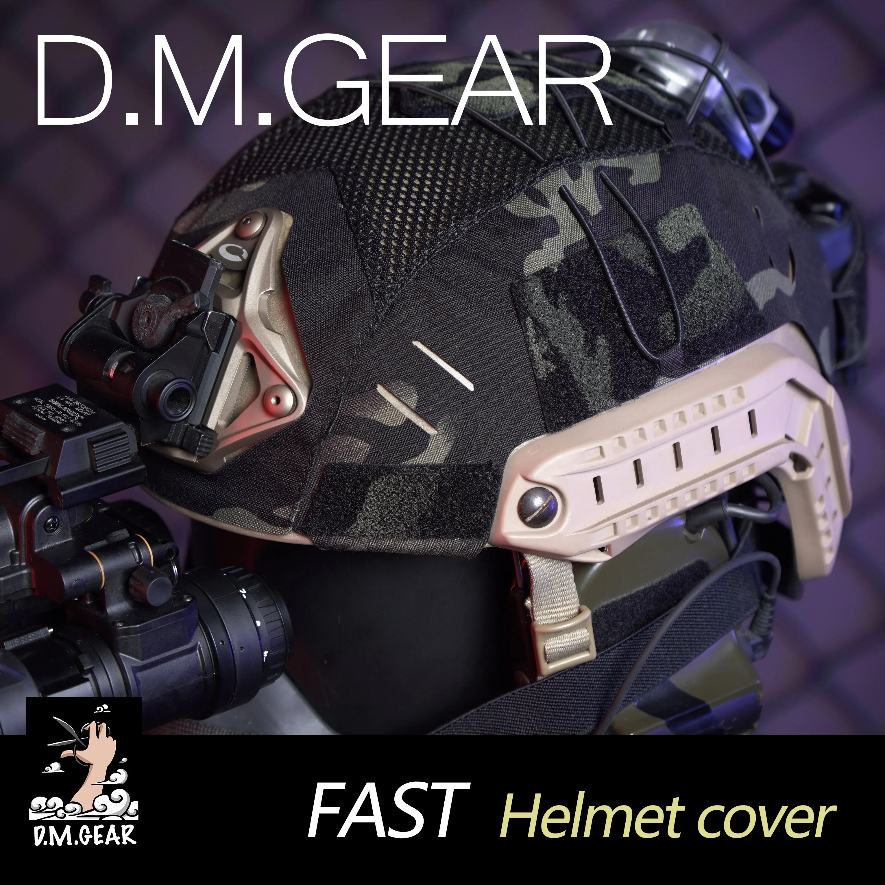 Dmgear schnell xp le carbon bump helm abdeckung schutz taktische ausrüstung helm ausrüstung molle zubehör wargame airsoft Image