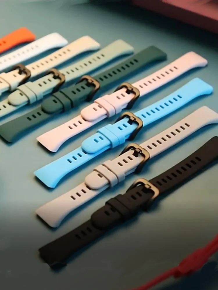 Riemen für Huawei Band 6/6 Pro Riemen mit TPU Vollbild schutz Fall Ersatz Correa Silikon Armband Honor Band 6 Riemen Image