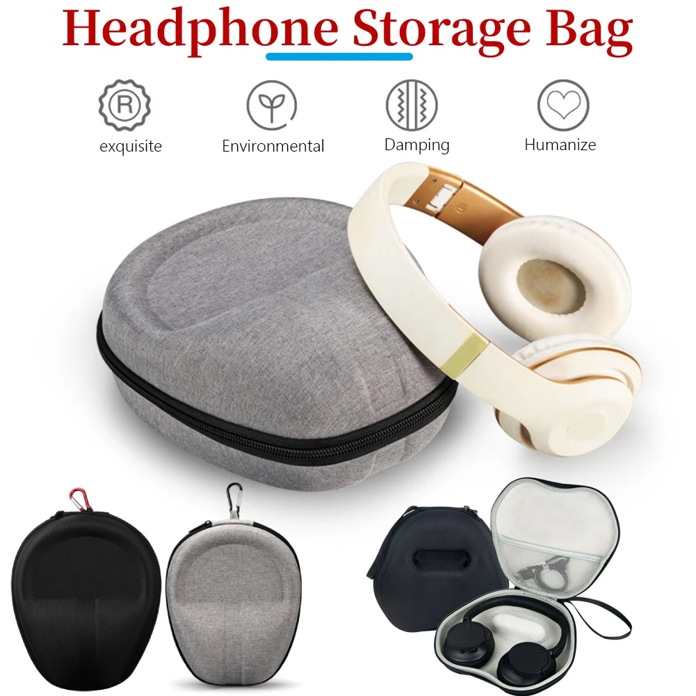 Harte eva reise trage tasche bluetooth headset aufbewahrung tasche abdeckung für sony WH-CH720N WH-CH520N WH-1000XM4 drahtlose kopfhörer Image