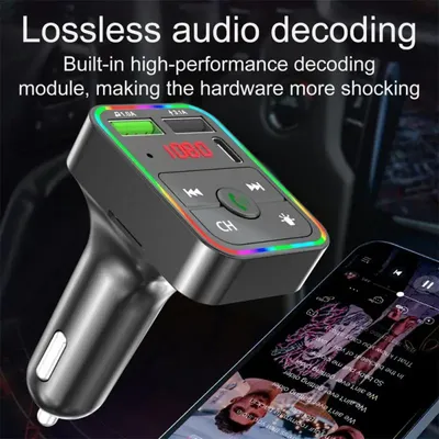 FM Sender drahtlose Bluetooth Freis prec heinrich tung Audio-Empfänger Auto MP3-Player Unterstützung Image