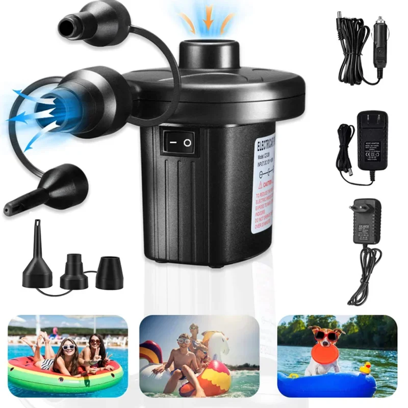 Mini Aufblasbare Pumpe Elektrische Luftkissen Camping Pumpe Tragbare Schnelle Füllung Matratze Schwimmbad Luft Füllung Gebläse Injektor Image