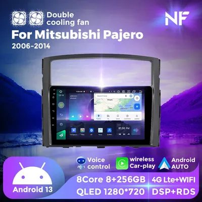 2 din Autoradio Navigation Multimedia-Player 2k qled Touchscreen Head Unit Car-Play für Mitsubishi Pyjero 4 v80 v90 2006-2014 auto intelligentes system autoradio car acesssories gps tracker auto