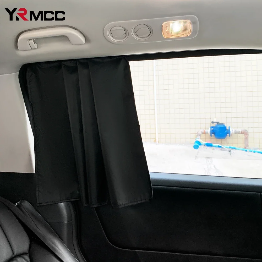 Auto Fenster Vorhang Sommer UV Schutz Magnetische Sonnencreme Wärmedämmung Blackout Sonnenschirm SUV Glas Sonnenschirm Auto Zubehör Image