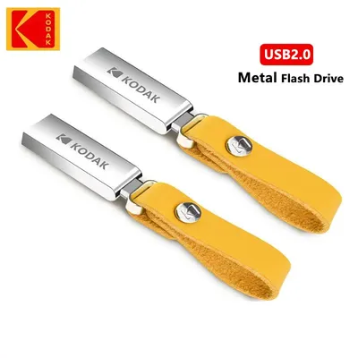 Kodak USB 2,0 Flash-Laufwerk 128GB 64GB 32GB USB-Stick wasserdicht Mini Memory Stick Leder Metall Image