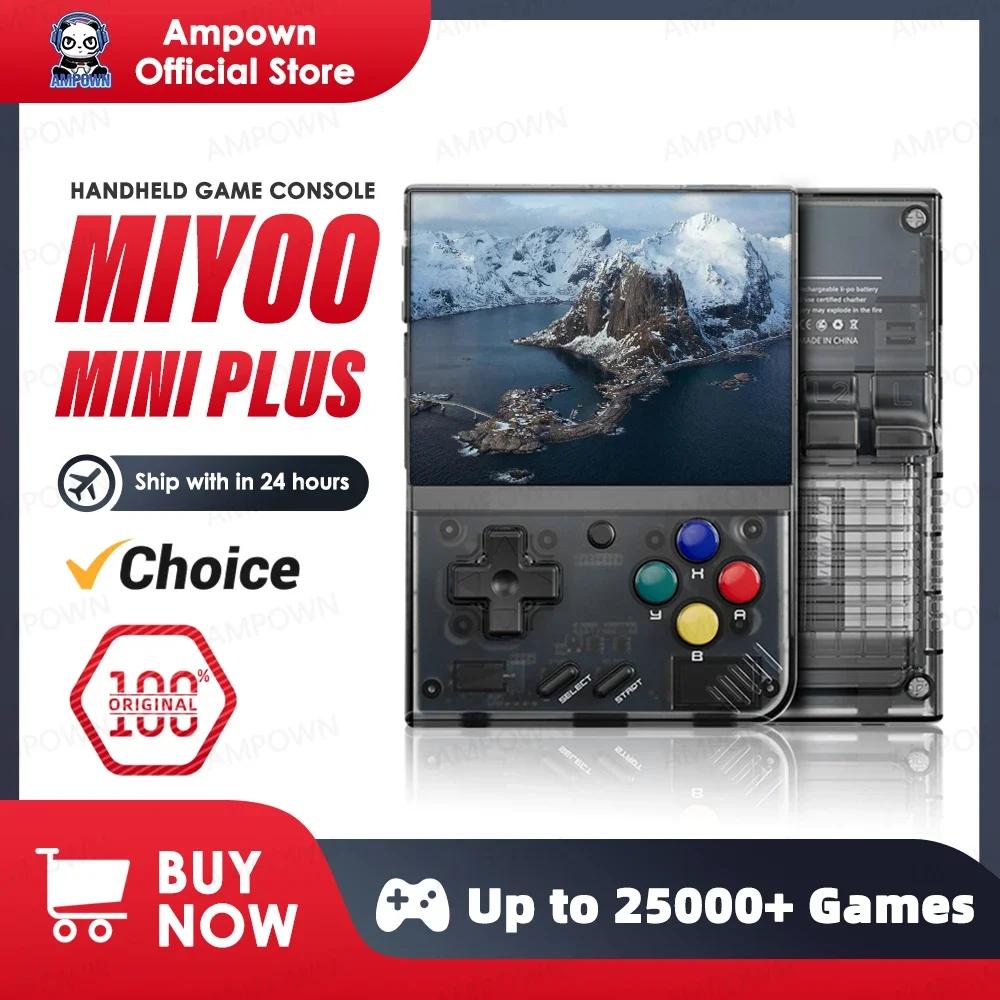 Miyoo mini plus tragbare Retro-Handheld-Spiele konsole v2 mini ips Bildschirm klassische Videospiel konsole Linux-System Kinder geschenk Image