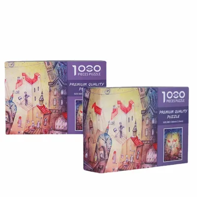 38*26cm weißer Karton Mini 1000 Stück Märchenland Puzzle Stress abbau Unterhaltung spielzeug Image