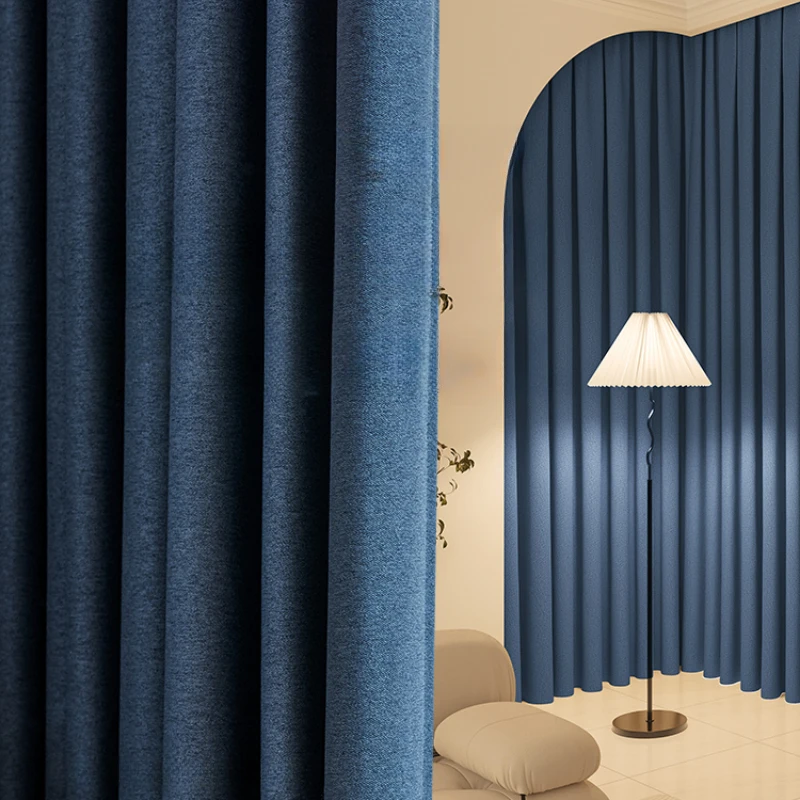 Einfache volle Verdunkelung drapieren vom Boden bis zur Decke Fenster vorhänge modernes Wohnzimmer Sonnenschutz vorhang Schlafzimmer dicke schall dichte Vorhänge